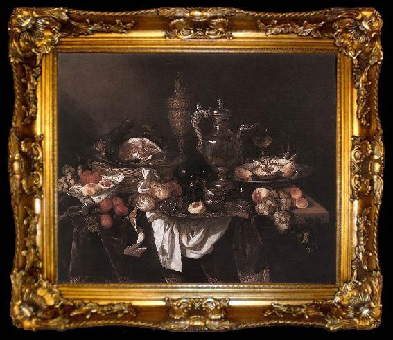 framed  BEYEREN, Abraham van Banquet Still-Life gf, ta009-2